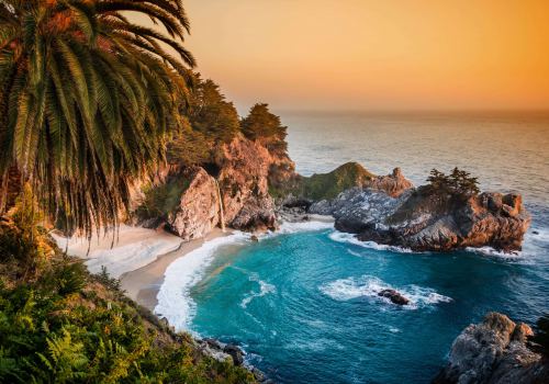 Pacific Ocean California Mountains Desktop HD Wallpaper
