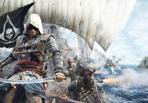 Ultra HD Assassins Creed 4 Battle Ship Game Wallpaper